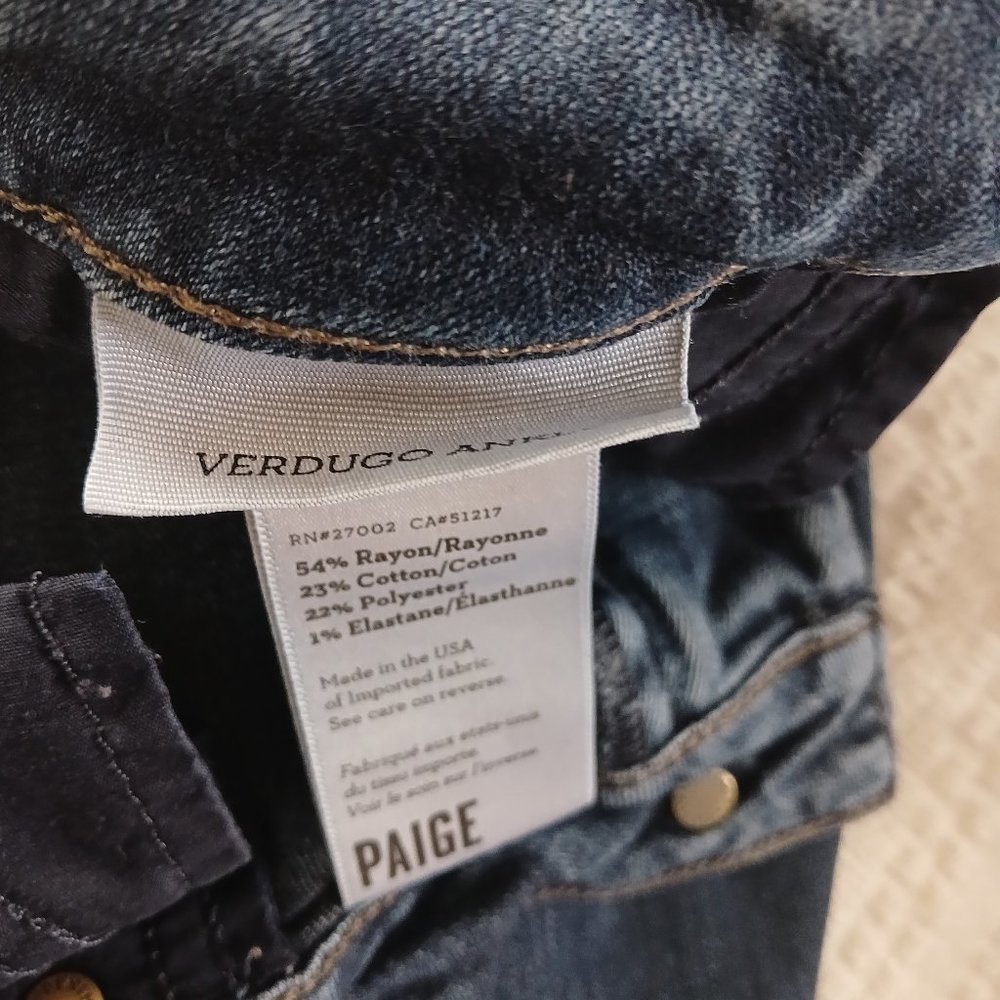 Paige jeans skinny ankle size 29